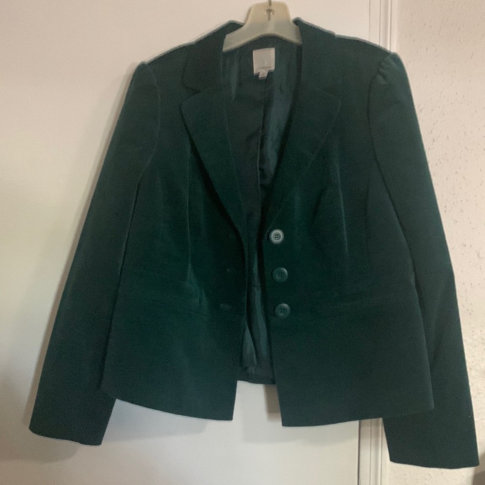 Teal Halogen Velvet blazer